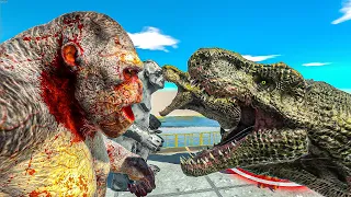 T-rex Fights New Goro - Animal Revolt Battle Simulator