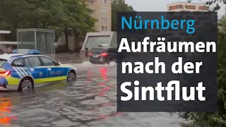 Nach dem krassen Unwetter: Aufräumen in Nürnberg | BR24