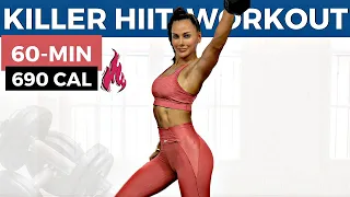 60-MIN METABOLIC HIIT WORKOUT (6 secrets on how to boost metabolism + how to lose weight fast + abs)