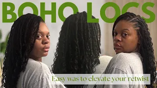 Styling My Locs in A Boho Look | No Faux Locs Added