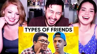 TYPES OF FRIENDS | Jordindian | Friendship Day | Reaction w/ Jaby, Jules & Achara!