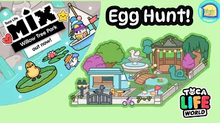 (LIVE) EASTER EGG HUNT + WILLOW Tree PARK DESIGN - TOCA LIFE  - w/ Everyone's Toy Club