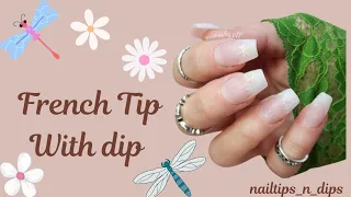 Dip Powder Nails/ French tips/Nail art stickers/full cover tips