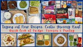 Costco Grocery Haul, What's in the Fridge and Trying out New Recipe