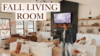 FALL DECORATE WITH ME 2023 | cozy fall living room decorating ideas!