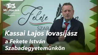 Kassai Lajos lovasíjász a Fekete István Szabadegyetemünkön
