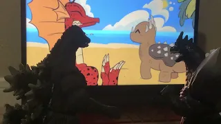 Heisei Godzilla and SpaceGodzilla react to Anguirus’ Vacation [Godzilla Animation]