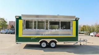 Customized 5M street food trailer