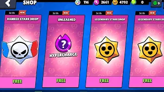 THAAANKS!!!😱🔥 FREE LEGENDARY GIFTS🎁 HYPERCHARGE GIFTS BRAWL STARS UPDATE!!😨😱