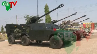 Nigerian army test runs it's new SH-105mm wheeled Self Propelled Howitzers from