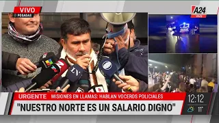 🗣 "Nuestro Norte es un salario digno", campe policial en Misiones, hablan los voceros policiales