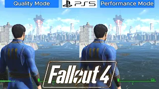 Fallout 4 next gen upgrade PS5 - Graphics Comparison - Quality Mode VS Performance Mode 4K Framerate