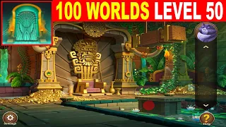 100 Worlds LEVEL 50 Walkthrough - Escape Room Game 100 Worlds Guide