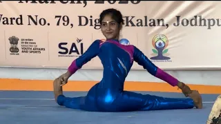 Single artistic performance / yogasan Bharat / yoga / yogasan / #games #yoga #viral #sports #event