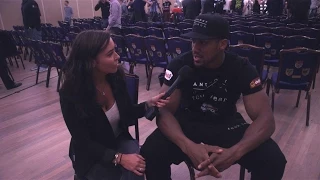 ANTHONY JOSHUA speaks to Sophia De Stefano ahead of his fight against KEVIN JOHNSON on 30/05/15