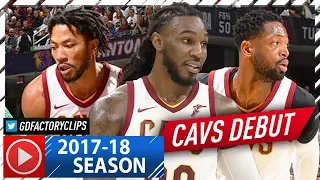 Dwyane Wade, Derrick Rose & Jae Crowder Full Highlights vs Celtics (2017.10.17) - Cavaliers Debut!