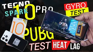 Tecno Spark 10 Pro Pubg Test | Gaming Review " Screen Recording " Gyro " Graphics " Heat Test 🔥