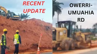 HAPPENING NOW !!!!!! THIS IS THE RECENT UPDATE ON OWERRI- UMUAHIA ROAD TODAY + ON GOING CONSTRUCTION