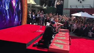 Complete Avengers Endgame handprint ceremony Hollywood Infinity War Premiere Scarlett RDJ Marvel