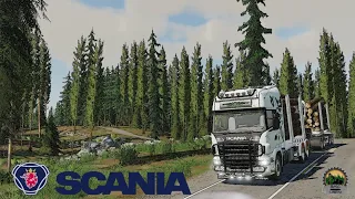 SCANIA R730S TIMBER TRUCK | FS19 |🌲 MP🌲 | 🌲LOGGING ELEDAN🌲 | 🌲ЛЕСОЗАГОТОВКА НА КАРТЕ ЭЛЕДАН🌲