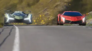 Lamborghini Veneno vs Lamborghini V12 Vision GT at Highlands