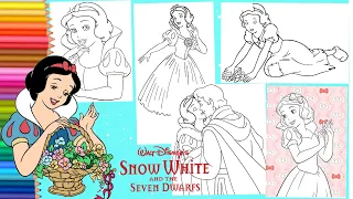 Disney Princess Snow White & the Seven Dwarfs Coloring Pages - Book