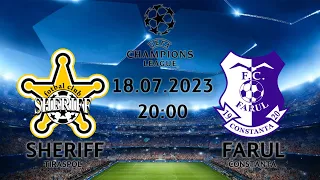 ШЕРИФ - ФАРУЛ ЛИГА ЧЕМПИОНОВ-SHERIFF - FARUL CHAMPIONS LEAGUE