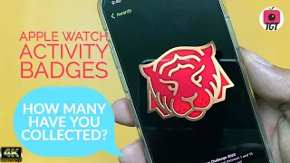 Apple Watch Activity Badges on Apple Fitness App in 4K | TGT