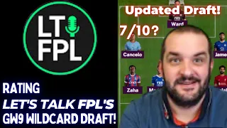 FPL GW9 | Rating @LetsTalkFPL's UPDATED Gameweek 9 Wildcard | Fantasy Premier League Tips 22/23