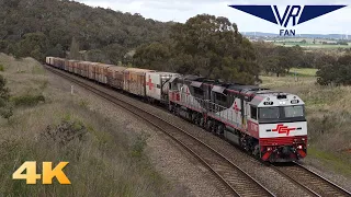 NSW Railways - Trains in the Goulburn Region: Australian Trains in 4K