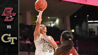 Boston College vs. Georgia Tech Women's Basketball Highlights (2021-22)