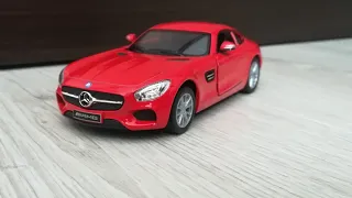 Обзор на модель Mercedes AMG GT от kinsmart 1:36