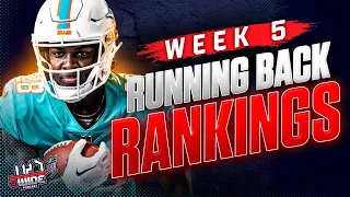 Week 5 RB Rankings for Fantasy Football 2023 | 5-Wide Fantasy