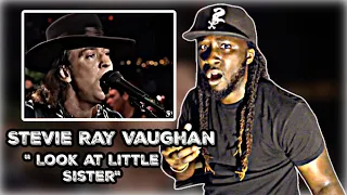 HE BROKE A STRING AND STILL KEPT GOING! Stevie Ray Vaughan - Look at Little Sister | REACTION