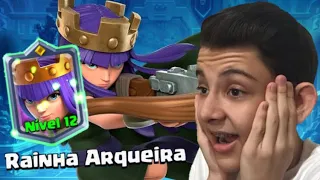 COLOQUEI A RAINHA ARQUEIRA NO NÍVEL 12 NO CLASH ROYALE [PLAY CLASH]