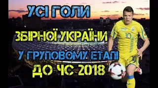 Усі голи Збірної України у груповому етапі до Чемпіонату Світу 2018