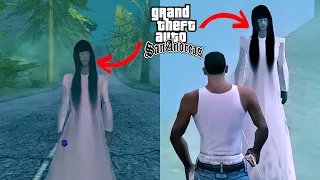 I Found Ghost At 23:00 in GTA San Andreas (GTASA Horror Place With Paranormal Activities)