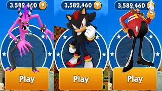 Sonic Dash - Shadow Unlocked vs All Bosses Zazz Eggman - All  Characters Unlocked Shadow Gameplay