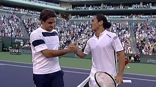 Roger Federer vs Guillermo Canas 2007 Indian Wells R2 Highlights