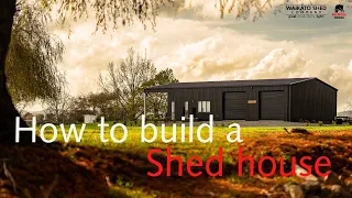 How to Build a Shed House / Barndominium Home in NZ #construction #steel  #barndominium #build