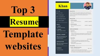 Resume template download free | free resume builder websites | Top 3 best Resume Templates websites