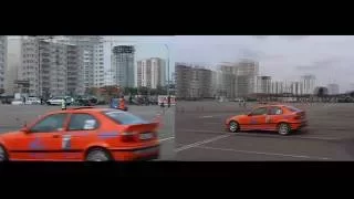 Скоростное маневрирование: Subaru Impreza WRX STI vs BMW M3 E36 Сompact