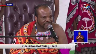 During the CHIEFS' AUTHENTICATION, His Majesty King Mswati III gave a speech