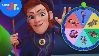 Action Pack Mystery Wheel of Villains | Netflix Jr