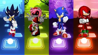 Dark Sonic 🆚 Knuckles Sonic 🆚 Sonic The Hedgehog 🆚 Amy exe Sonic | Sonic Sonic Tiles Hop