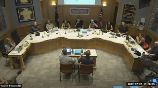 Town Council Meeting July 26, 2022