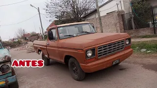 RESTAURACIÓN Ford f100 con alargue de chasis