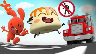 Cueio the Bunny learns road safety rules and saves his new friend | Cueio Cartoons for Kids S01E19