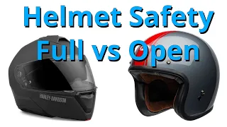 Motorcycle helmet safety: Is full-face better than open-face? The answer may surprise you!