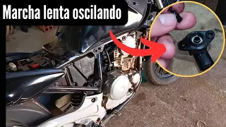 fazer 250 com defeito na marcha lenta , como achar o defeito?